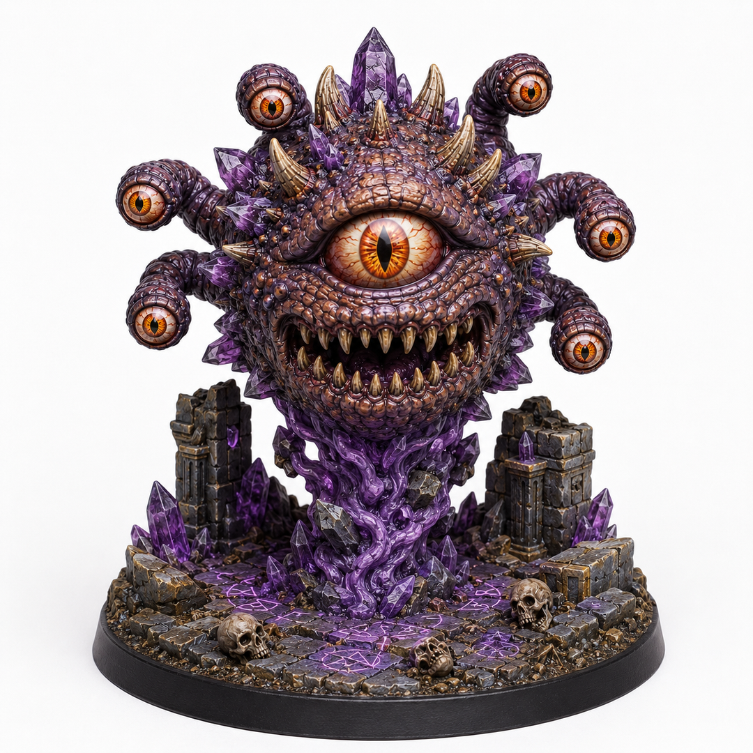 Crystalline Eye Tyrant-Detailed Sculpt Miniature for RPG, Display & Collection