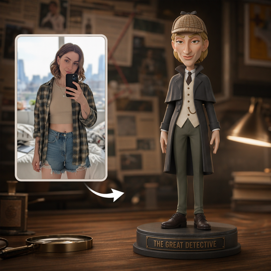 Custom Detective Image Figurine | Bring your personalized holmes into reality
