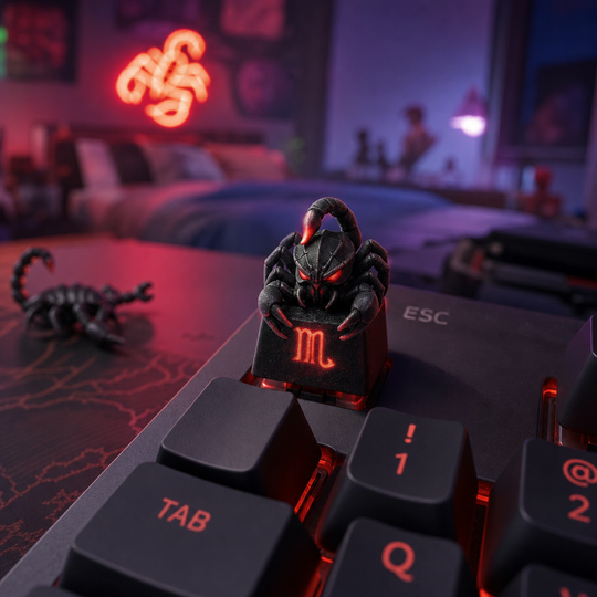 JuJuBit Custom Artisan Keycap for Mechanical Keyboards Scorpio