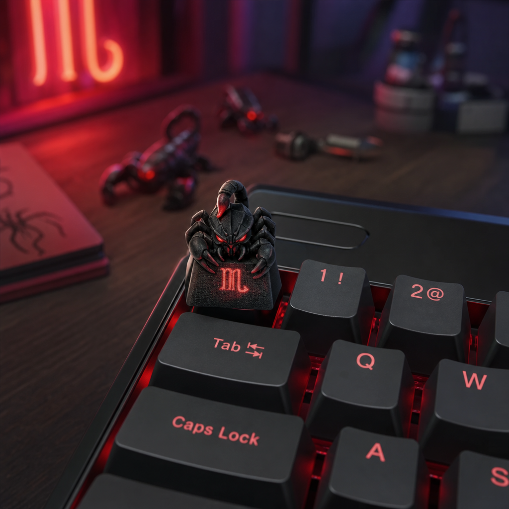 JuJuBit Custom Artisan Keycap for Mechanical Keyboards Scorpio