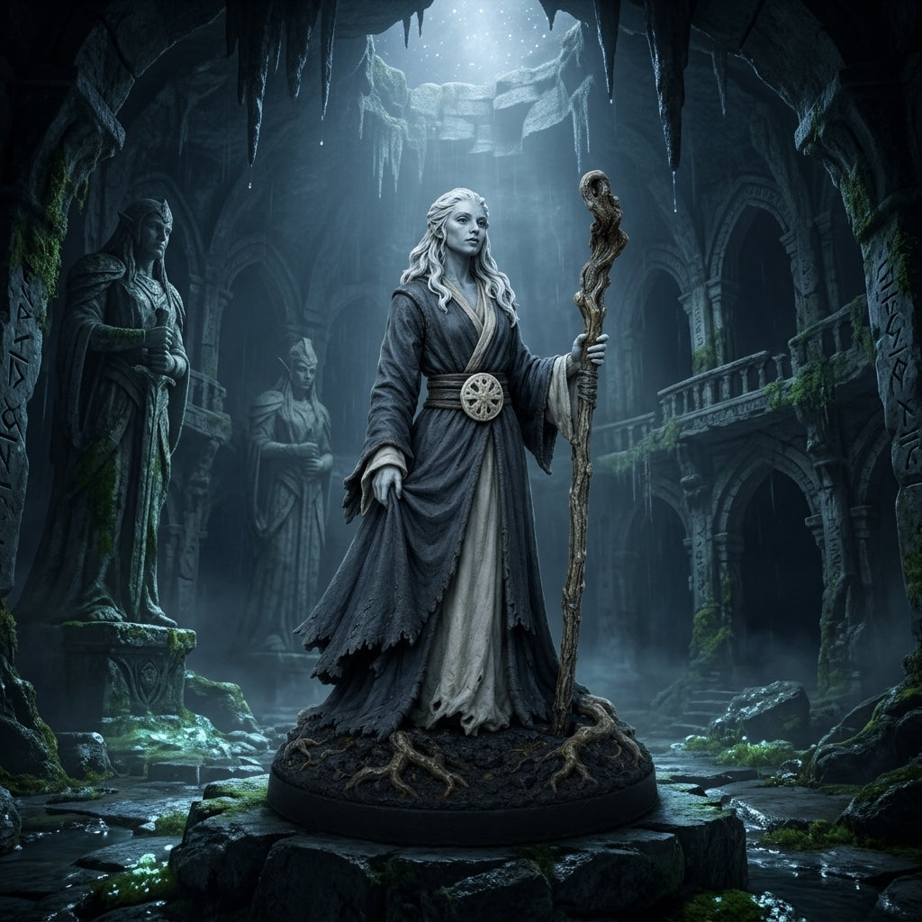 Ashbone Kalashtar Witch-Detailed Sculpt Miniature for RPG, Display & Collection