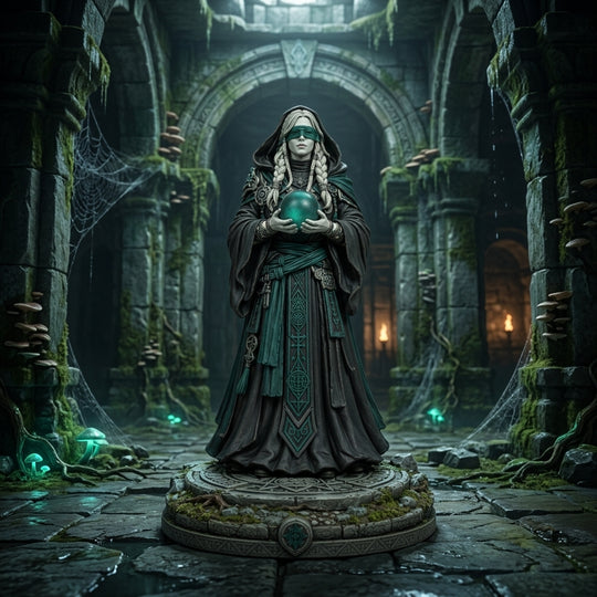 Ashen Seer-Detailed Sculpt Miniature for RPG, Display & Collection