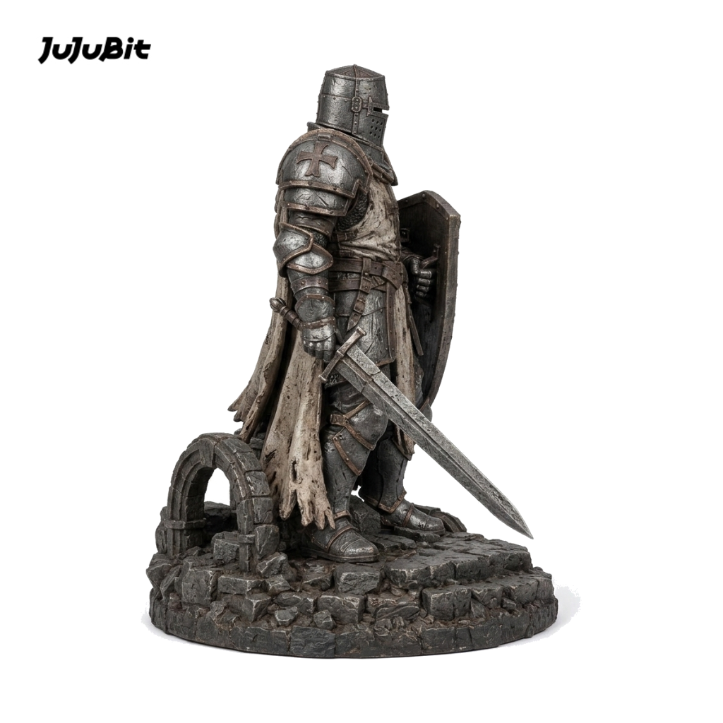 Ashen Templar-Detailed Sculpt Miniature for RPG, Display & Collection