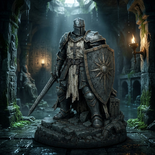 Ashen Templar-Detailed Sculpt Miniature for RPG, Display & Collection