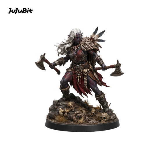 Ashen Warcaller Barbarian-Detailed Sculpt Miniature for RPG, Display & Collection
