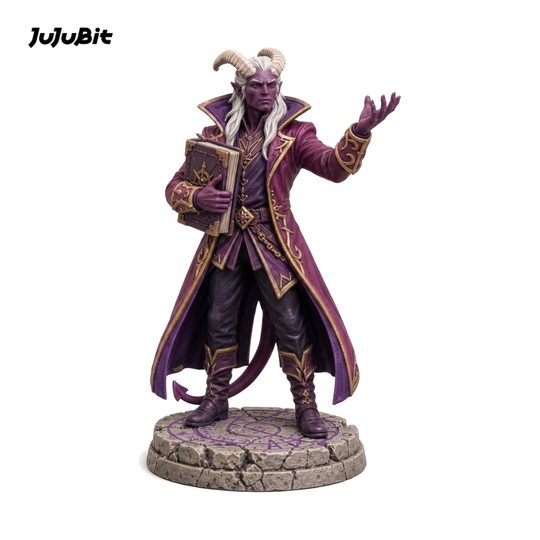 Ashmane Tiefling Warlock-Detailed Sculpt Miniature for RPG, Display & Collection