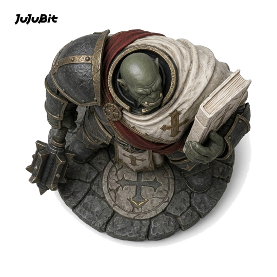 Ashvow Half-Orc Cleric-Detailed Sculpt Miniature for RPG, Display & Collection