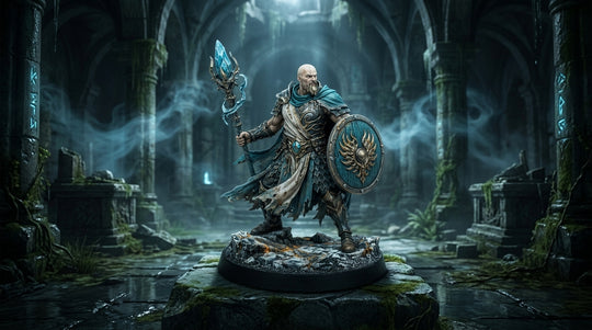 Azure Sentinel-Detailed Sculpt Miniature for RPG, Display & Collection