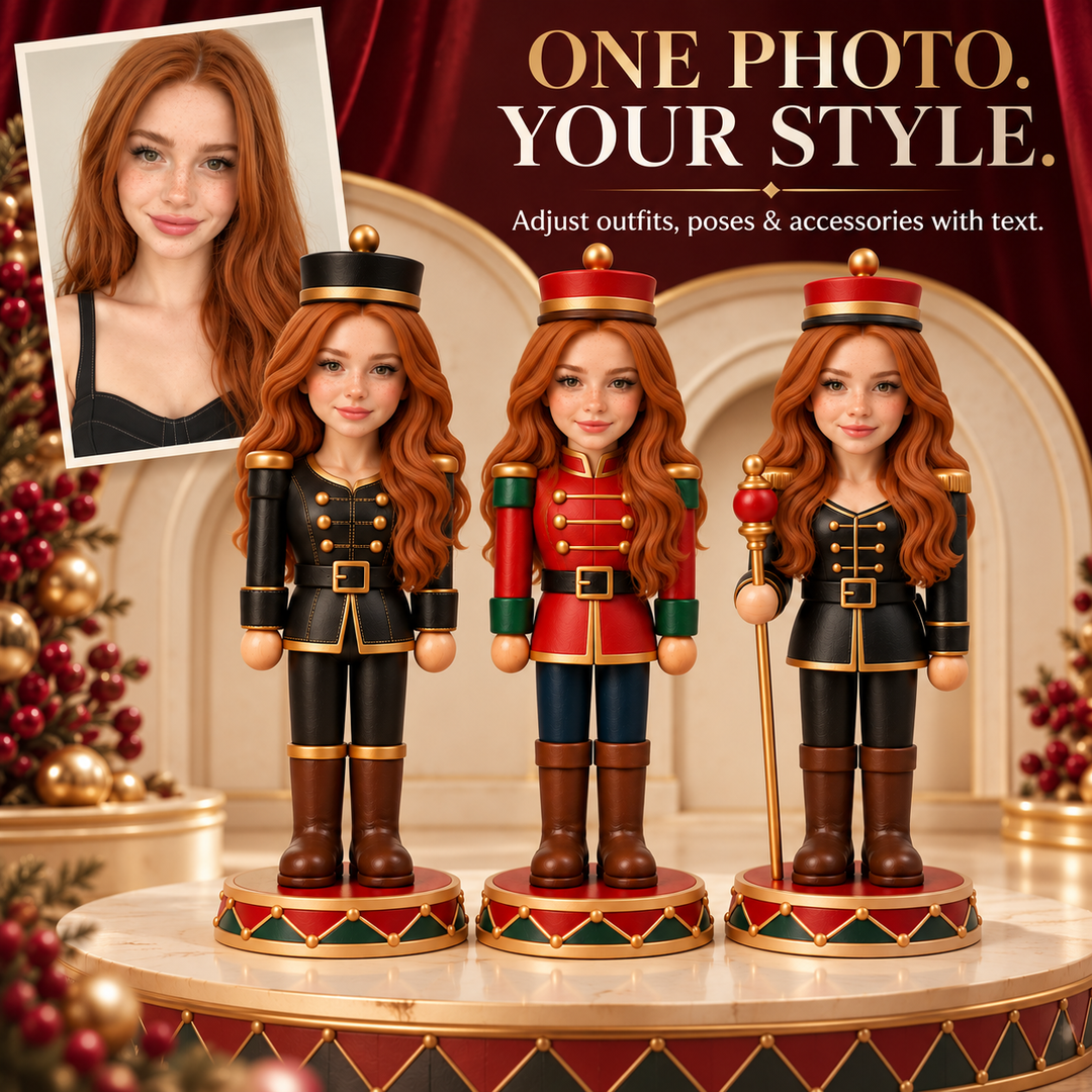 Custom Nutcracker Figurine | Turn Your Photo into a Nutcracker