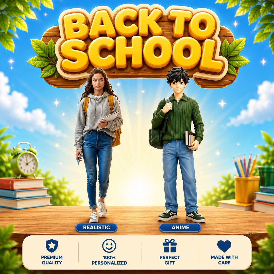 Custom Back-to-School Figurines | Get Ready for a New Adventure!