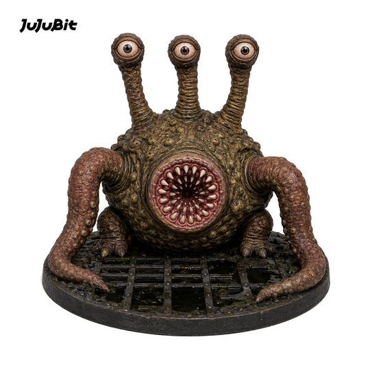 Otyugh miniature with eyestalks and tentacles, front view