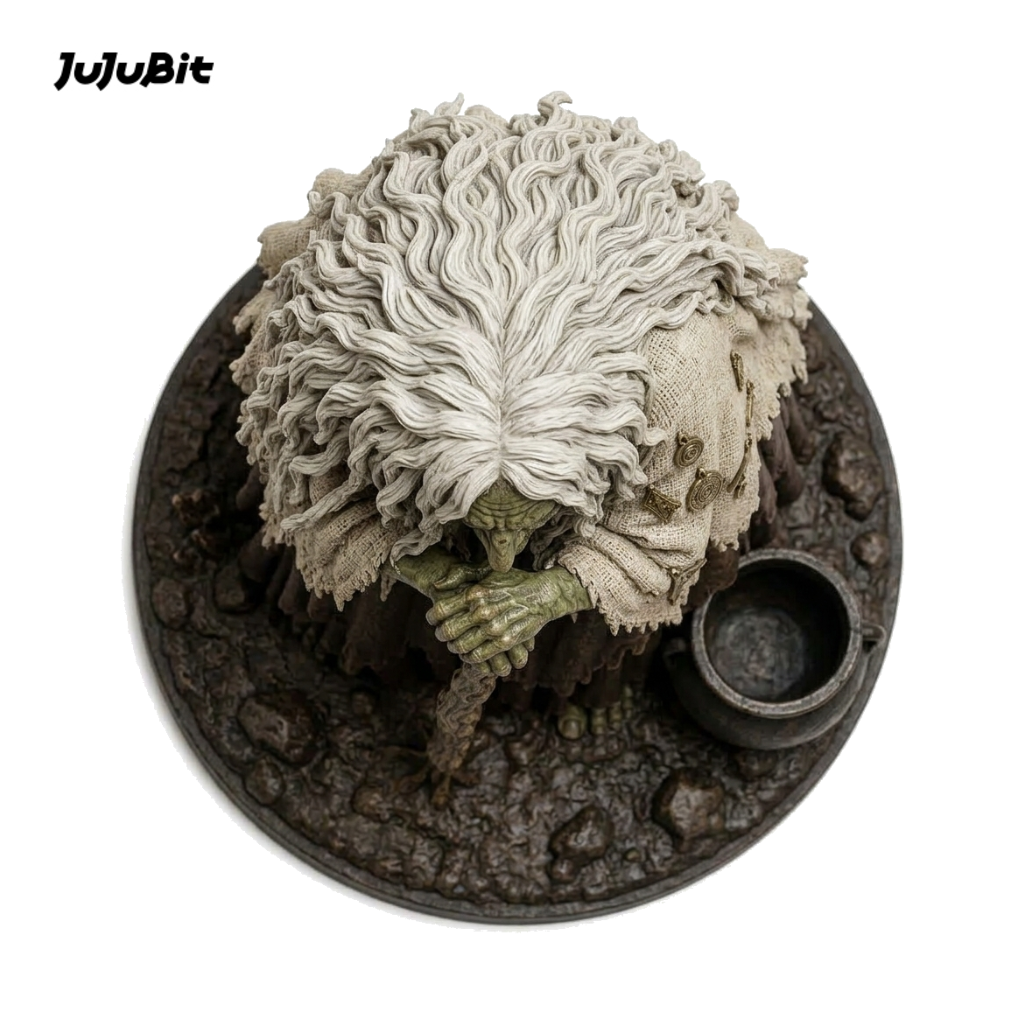 Bogwither Green Hag-Detailed Sculpt Miniature for RPG, Display &amp; Collection