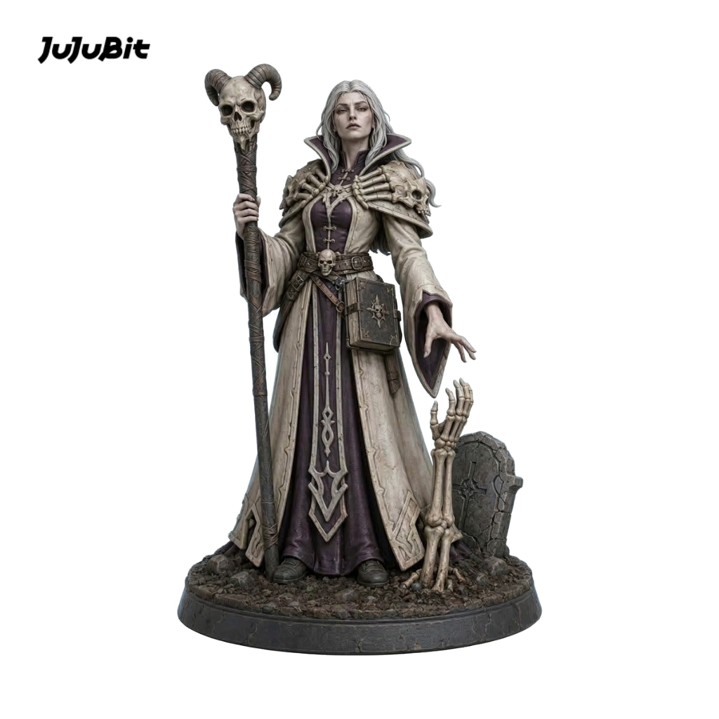 Bonecall Necromancer-Detailed Sculpt Miniature for RPG, Display &amp; Collection