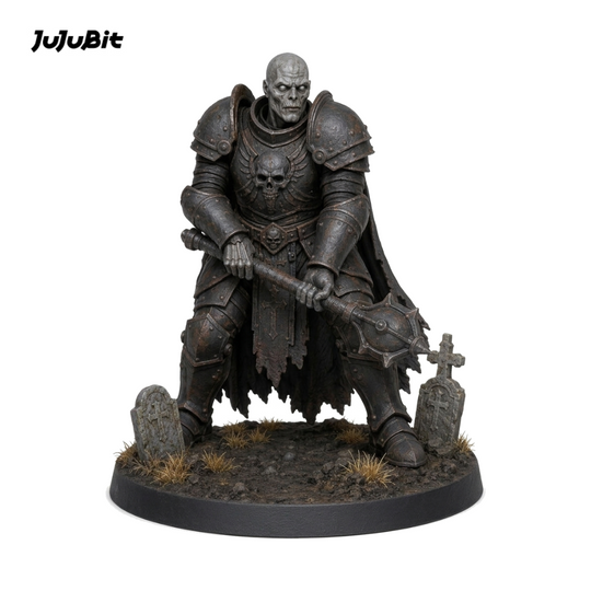 Bonechill Reborn Grave Knight-Detailed Sculpt Miniature for RPG, Display &amp; Collection