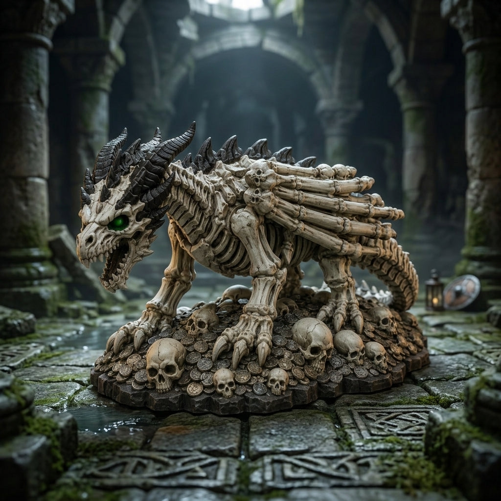 Bonecrest Dracolich-Detailed Sculpt Miniature for RPG, Display & Collection