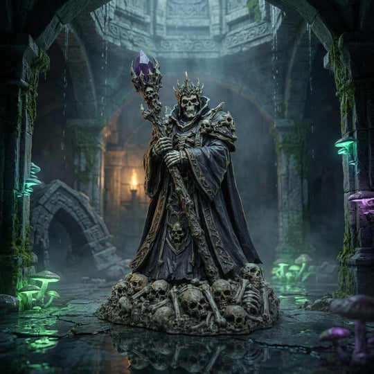 Bonehoard Lich-Detailed Sculpt Miniature for RPG, Display & Collection