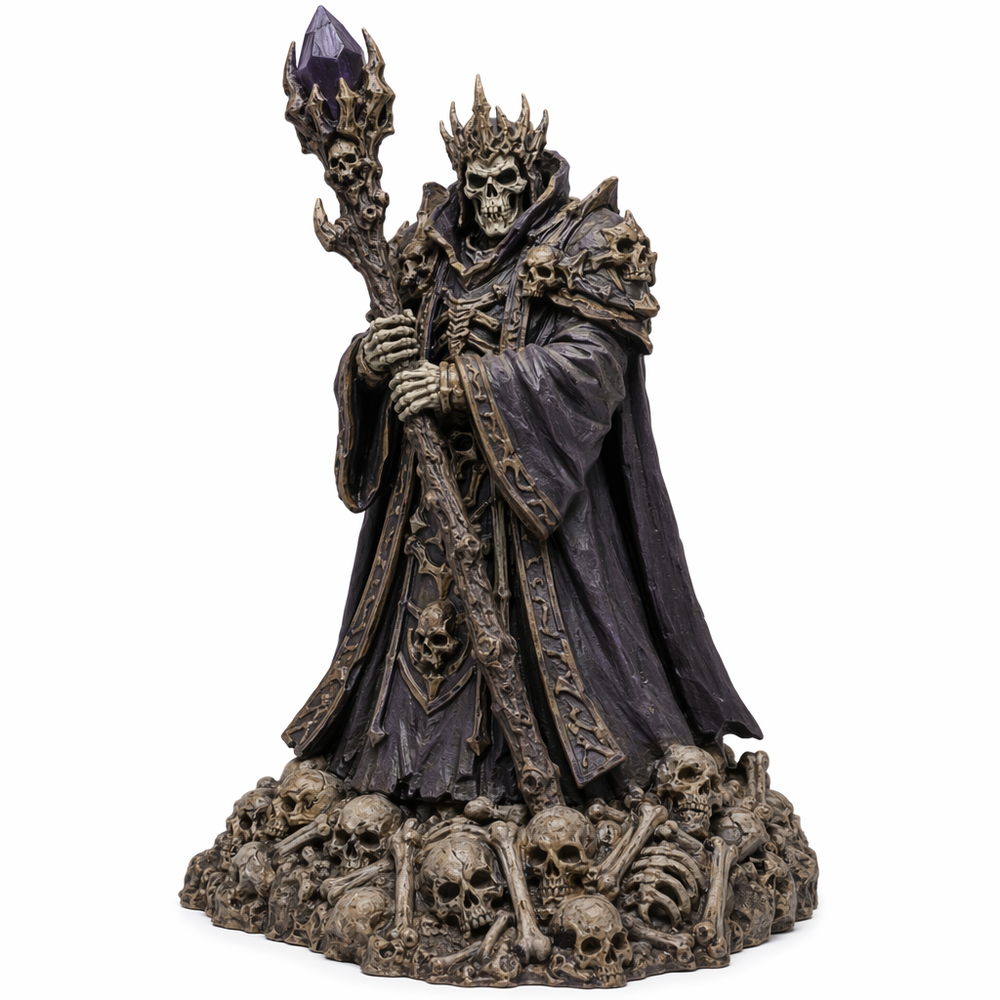 Bonehoard Lich-Detailed Sculpt Miniature for RPG, Display & Collection