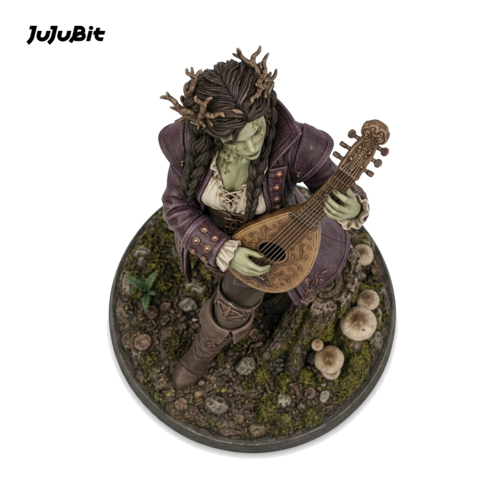 Briarsong Hexblood Bard-Detailed Sculpt Miniature for RPG, Display &amp; Collection