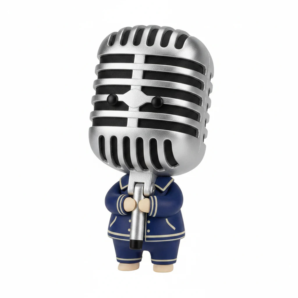 Mic Drop Diva - Helmet Babies Art Toy Figurine