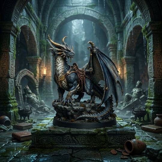 Celestial Wyvern Sovereign-Detailed Sculpt Miniature for RPG, Display & Collection