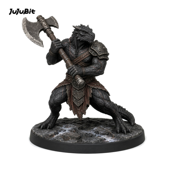 Cinderscale Dragonborn Berserker-Detailed Sculpt Miniature for RPG, Display & Collection