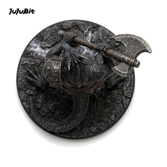 Cinderscale Dragonborn Berserker-Detailed Sculpt Miniature for RPG, Display & Collection