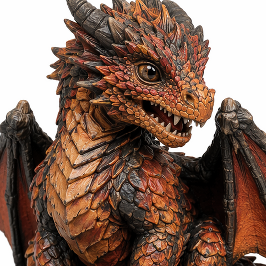 Cinderscale Wyrmling-Detailed Sculpt Miniature for RPG, Display & Collection