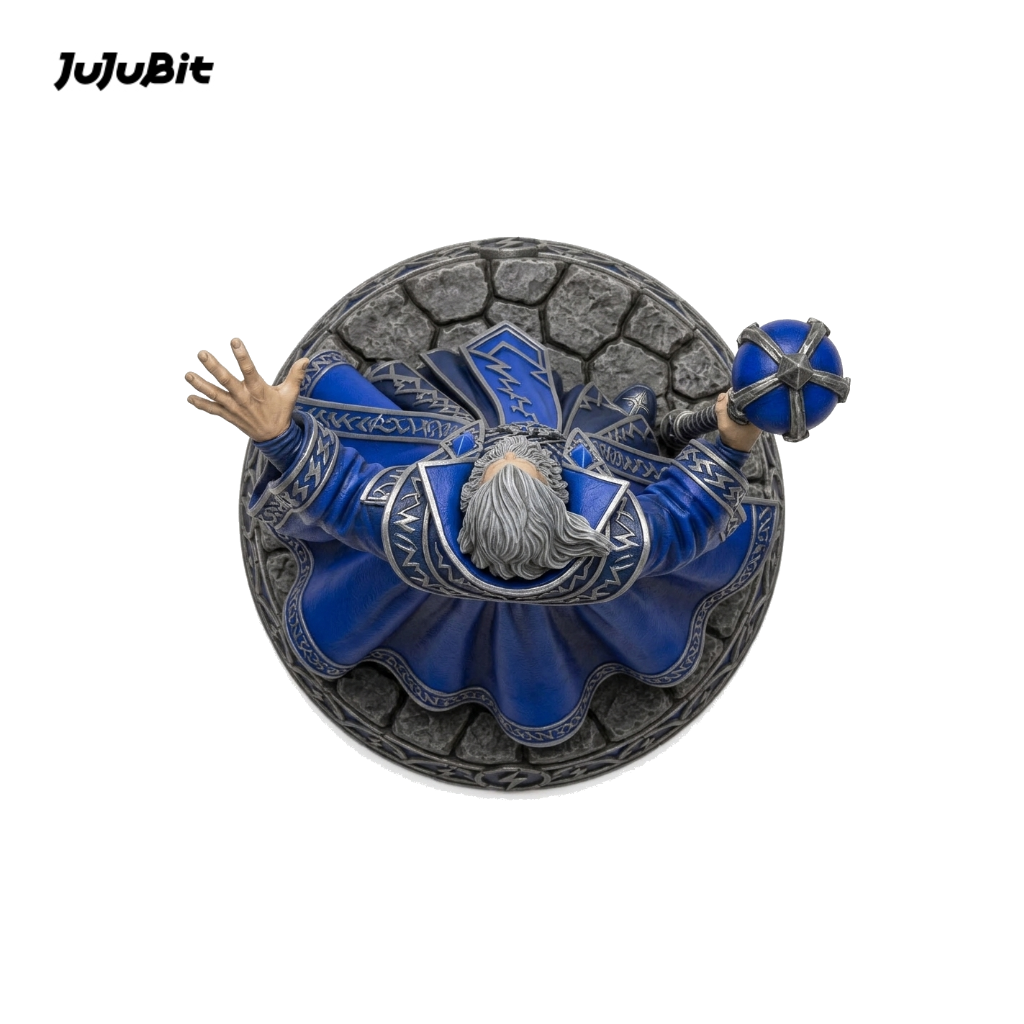 Cobalt Storm Wizard-Detailed Sculpt Miniature for RPG, Display & Collection