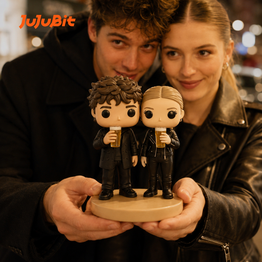 Personalized Mini Pop Couple Figure | Custom Two-Person Collectible