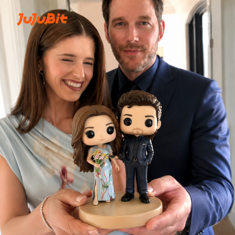 Personalized Mini Pop Couple Figure | Custom Two-Person Collectible