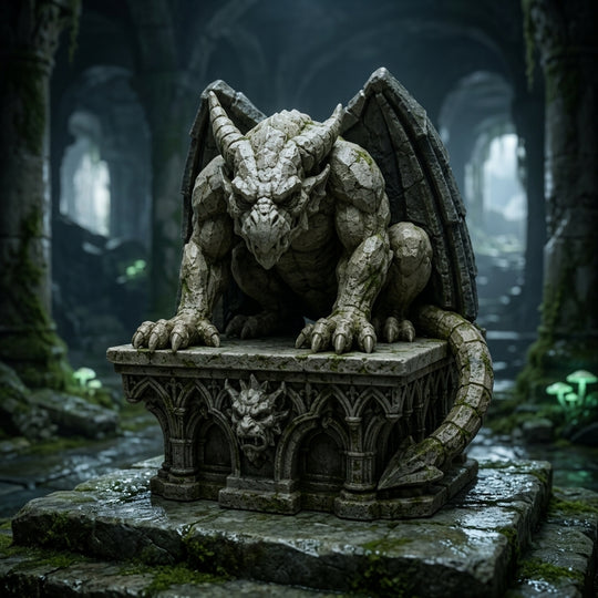 Cragspire Stone Gargoyle-Detailed Sculpt Miniature for RPG, Display &amp; Collection