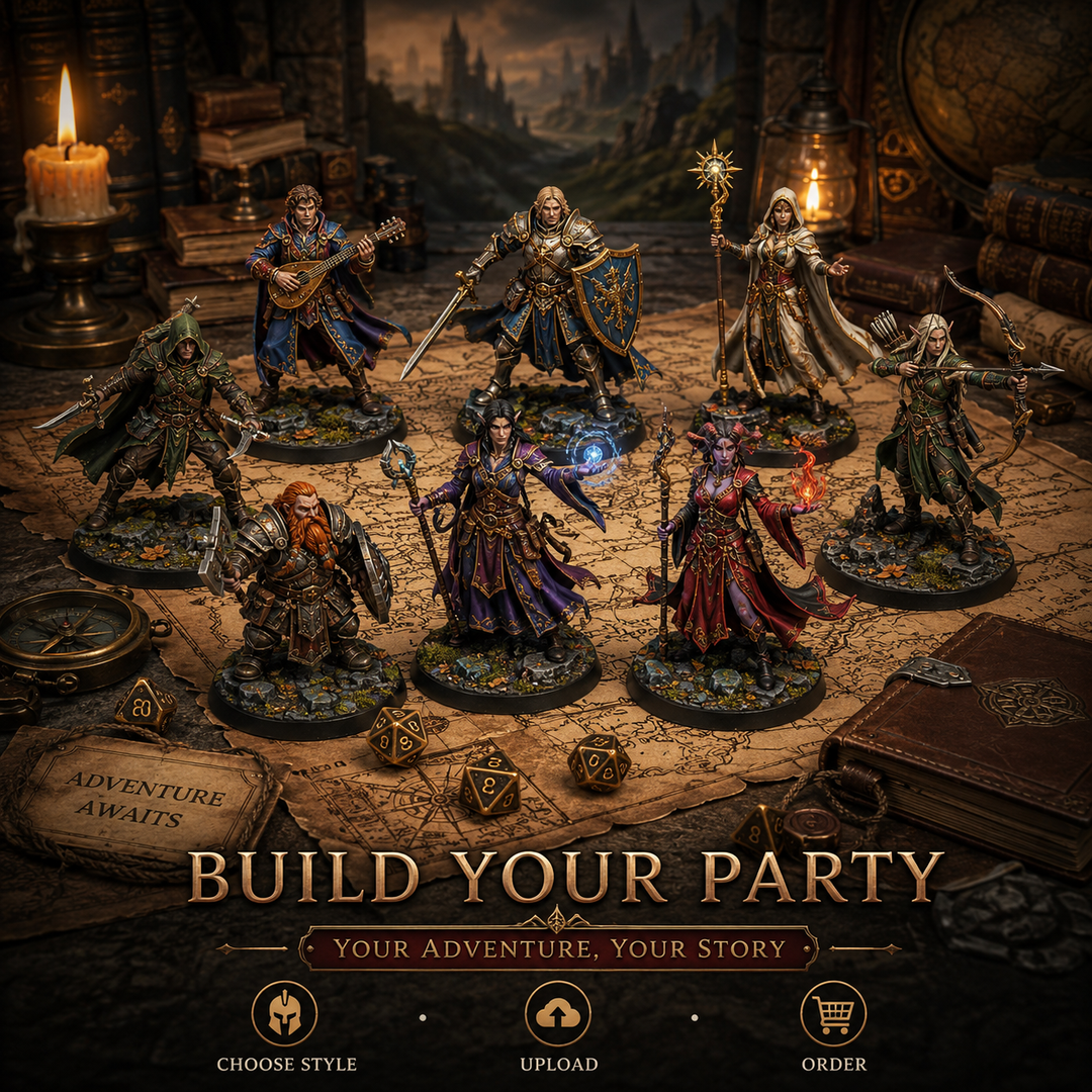 Create your own tabletop RPG character - custom 3D printed miniature