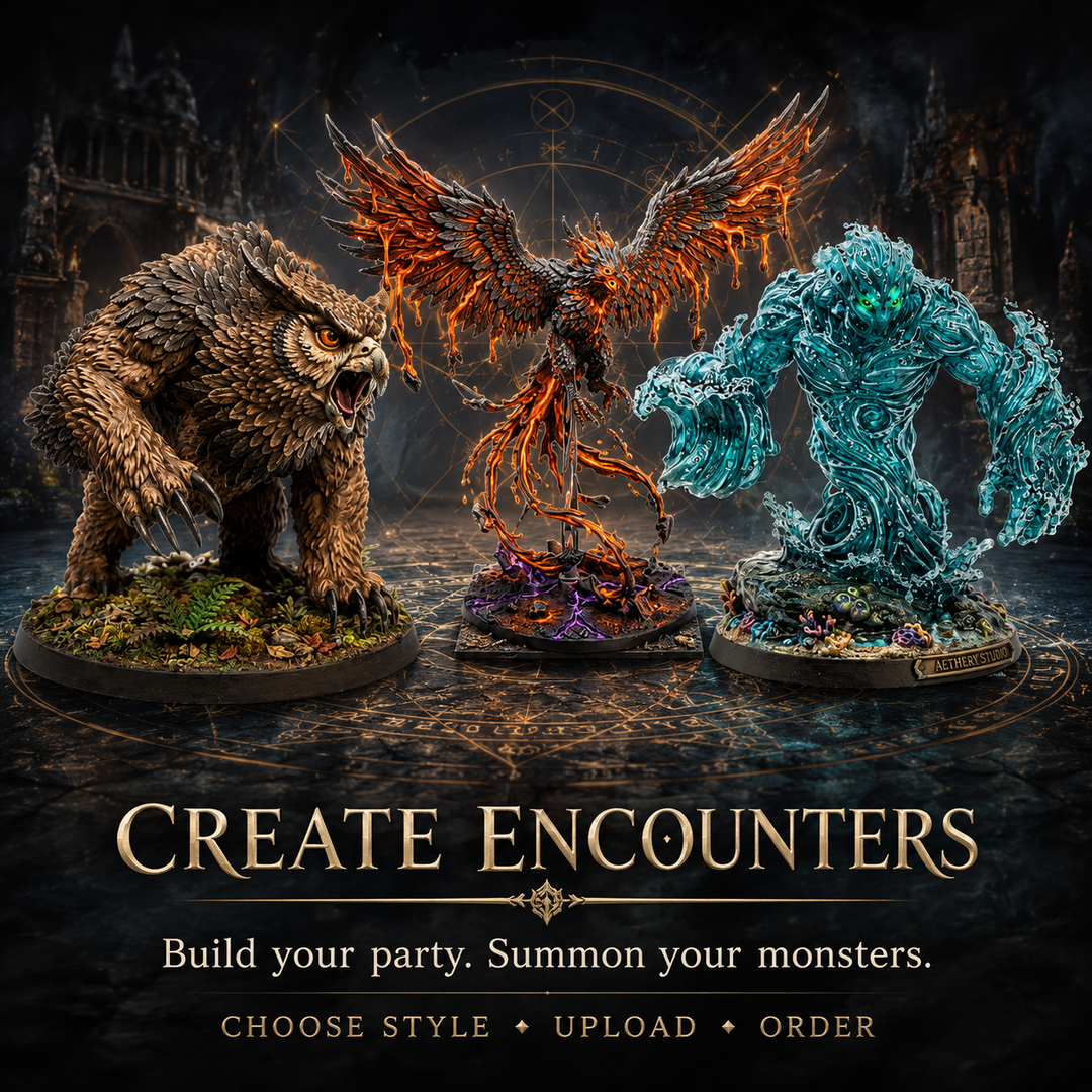Create your own tabletop RPG monster - custom 3D printed creature