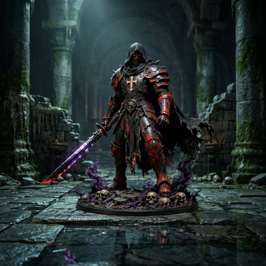 Crimson Monarch-Detailed Sculpt Miniature for RPG, Display & Collection