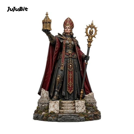 Crimson Prioress-Detailed Sculpt Miniature for RPG, Display & Collection