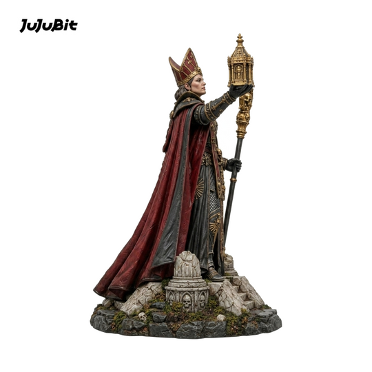 Crimson Prioress-Detailed Sculpt Miniature for RPG, Display & Collection