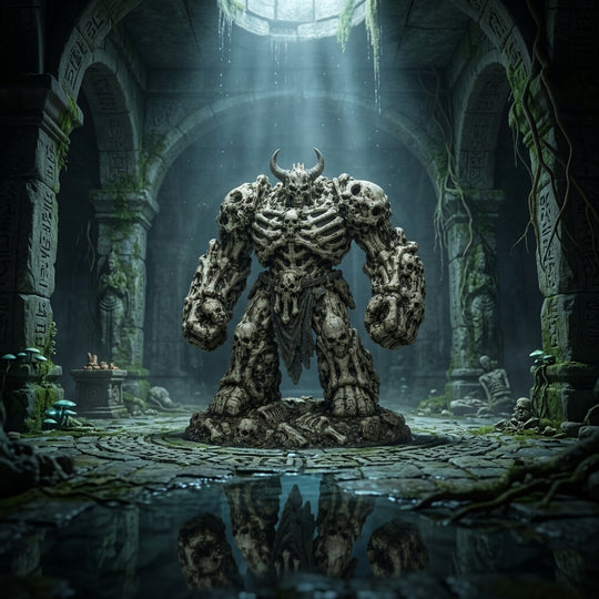 Cryptborn Bone Golem-Detailed Sculpt Miniature for RPG, Display & Collection