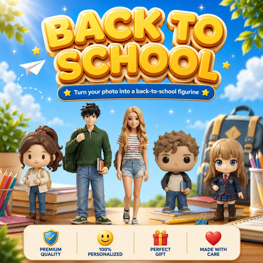 Custom Back-to-School Figurine | Turn Your Photo into a Personalized Collectible