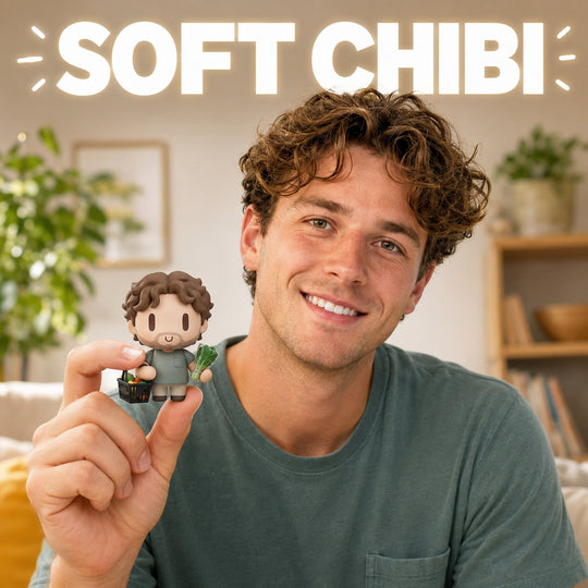 Custom Soft Chibi Figurine | Turn Your Memories into a Collectible 3D Figure