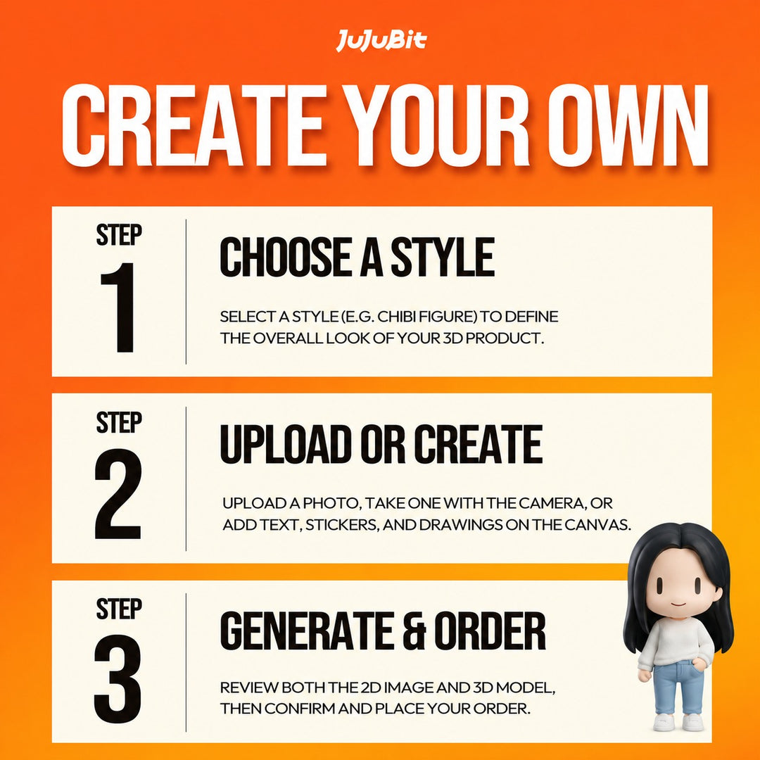 Custom Soft Chibi Figurine | Turn Your Memories into a Collectible 3D Figure