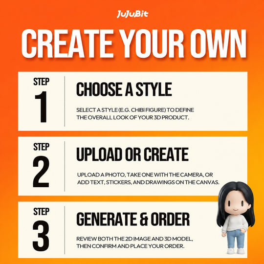 Custom Soft Chibi Figurine | Turn Your Memories into a Collectible 3D Figure