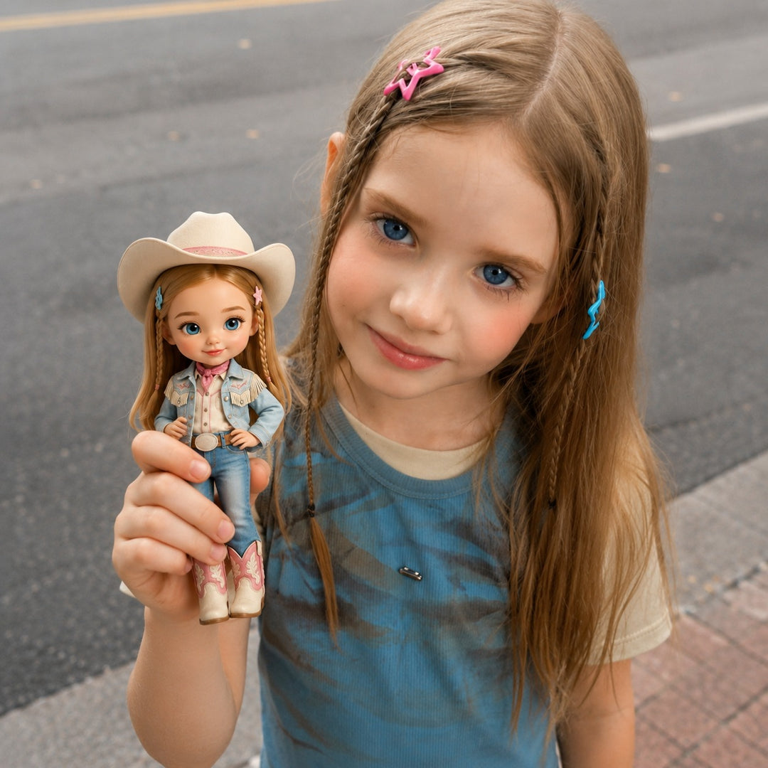Custom Chibi Cowboy Figurine | Transform Yourself into a Collectible Adventure