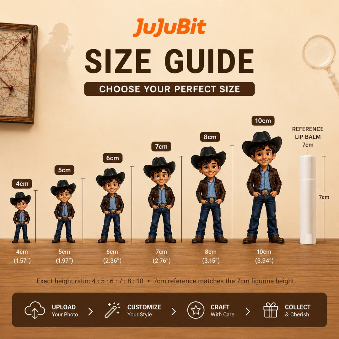 Custom Chibi Cowboy Figurine | Transform Yourself into a Collectible Adventure