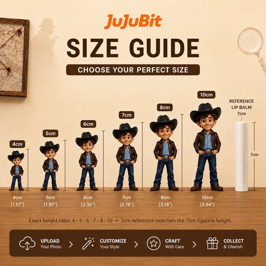 Custom Chibi Cowboy Figurine | Transform Yourself into a Collectible Adventure