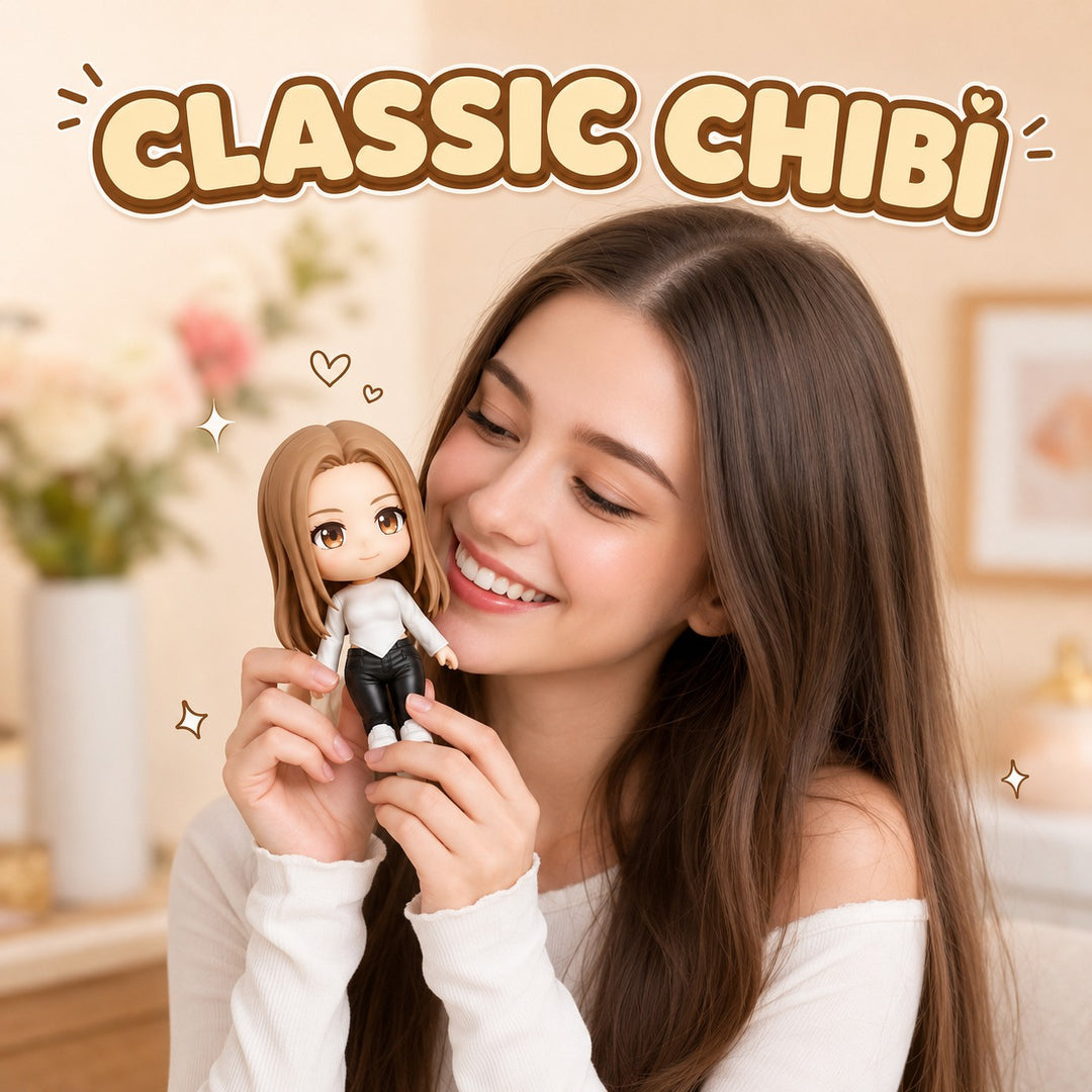 Custom Classic Chibi Figurine | Turn Your Photo into a Collectible Mini Figure