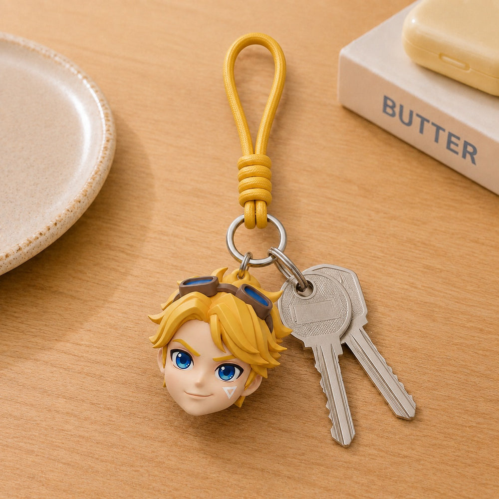 Custom Classic Chibi Head Keychain | Turn Your Character into a Cute Keepsake