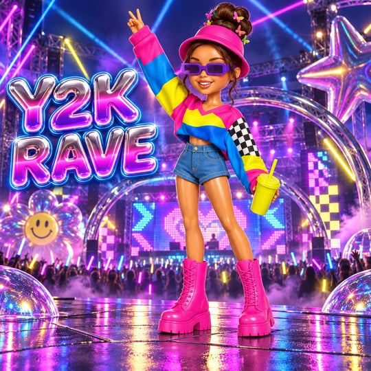 Custom Festival Girl Keychain | Capture Your Festival Vibes in 3D