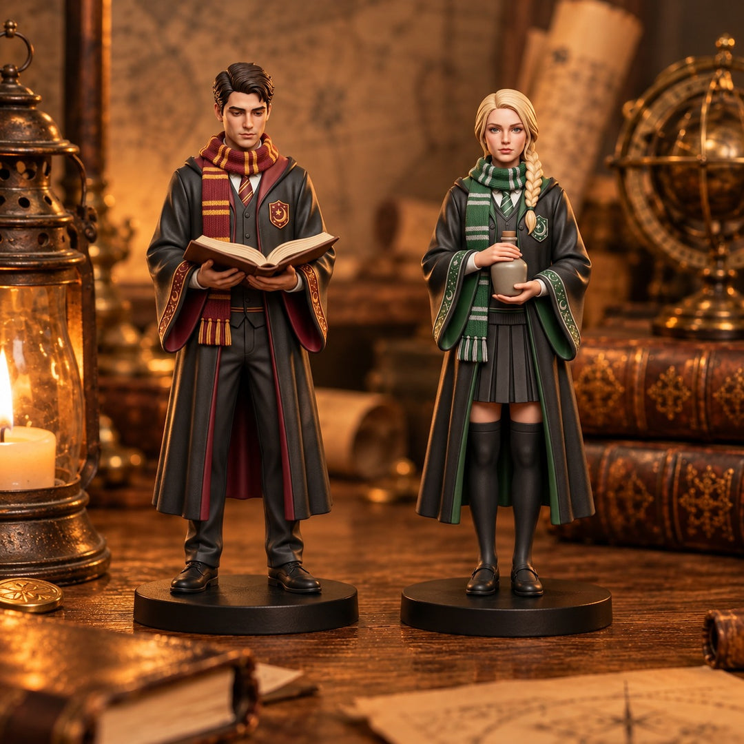 Custom Magic Academy Figurine | Transform Your Photo into a 3D Printed Wizard