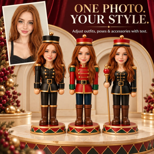 Custom Nutcracker Figurine | Turn Your Photo into a Nutcracker