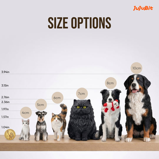 Custom pet figurine collectible - 3D printed realistic animal sculpture